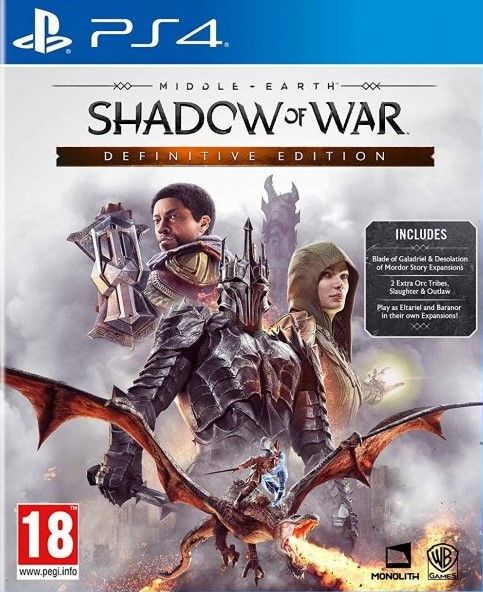 Middle Earth Shadow Of War Definitive Edition - PS4 (Pre-owned)