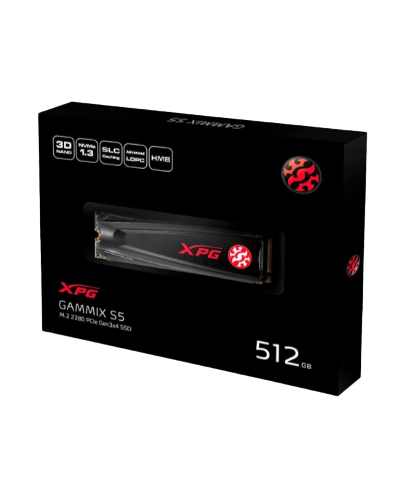 ADATA XPG Gammix S5 Gen3 M.2 NVMe 512GB - AGAMMIXS5-512GT-C (Pre-owned)