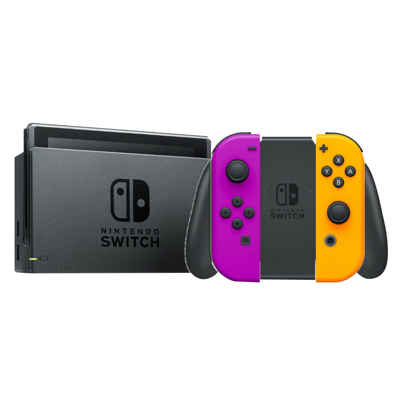 Nintendo Switch 32GB V1 (HAC-001) Purple & Orange Joy-Con (Pre-owned)