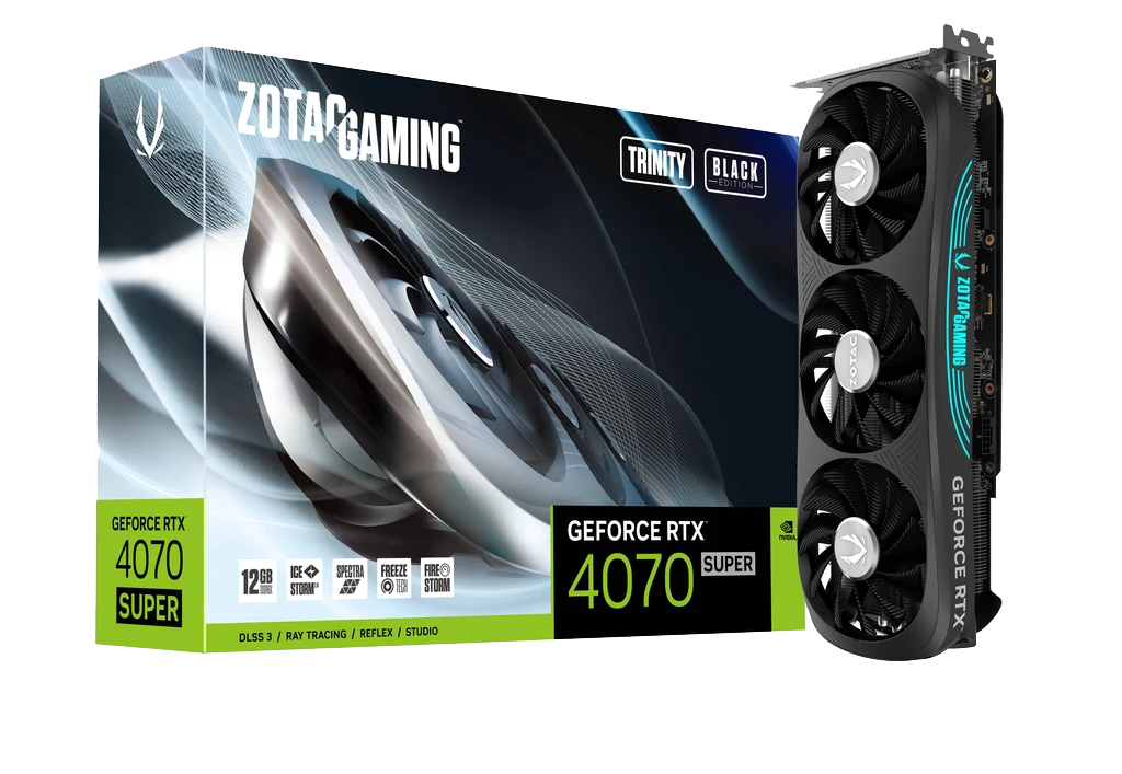 ZOTAC RTX 4070 SUPER Gaming Trinity Black Edition 12GB (Pre-owned)