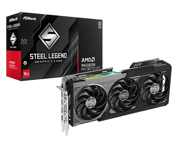ASROCK RX 9070 XT STEEL LEGEND DARK 16GB (Pre-owned)