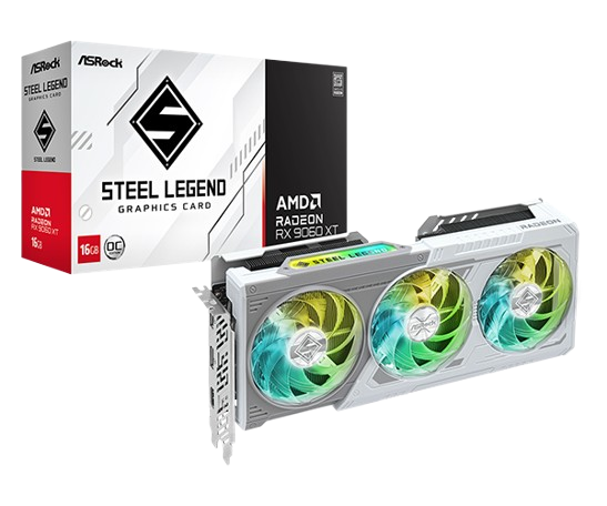 ASROCK Radeon RX 9060 XT Steel Legend OC 16GB (Pre-owned)