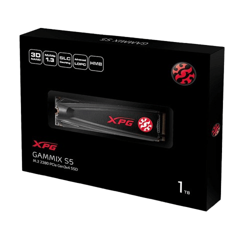 ADATA XPG Gammix S5 Gen3 M.2 NVMe 1TB - AGAMMIXS5-1TT-C (Pre-owned)